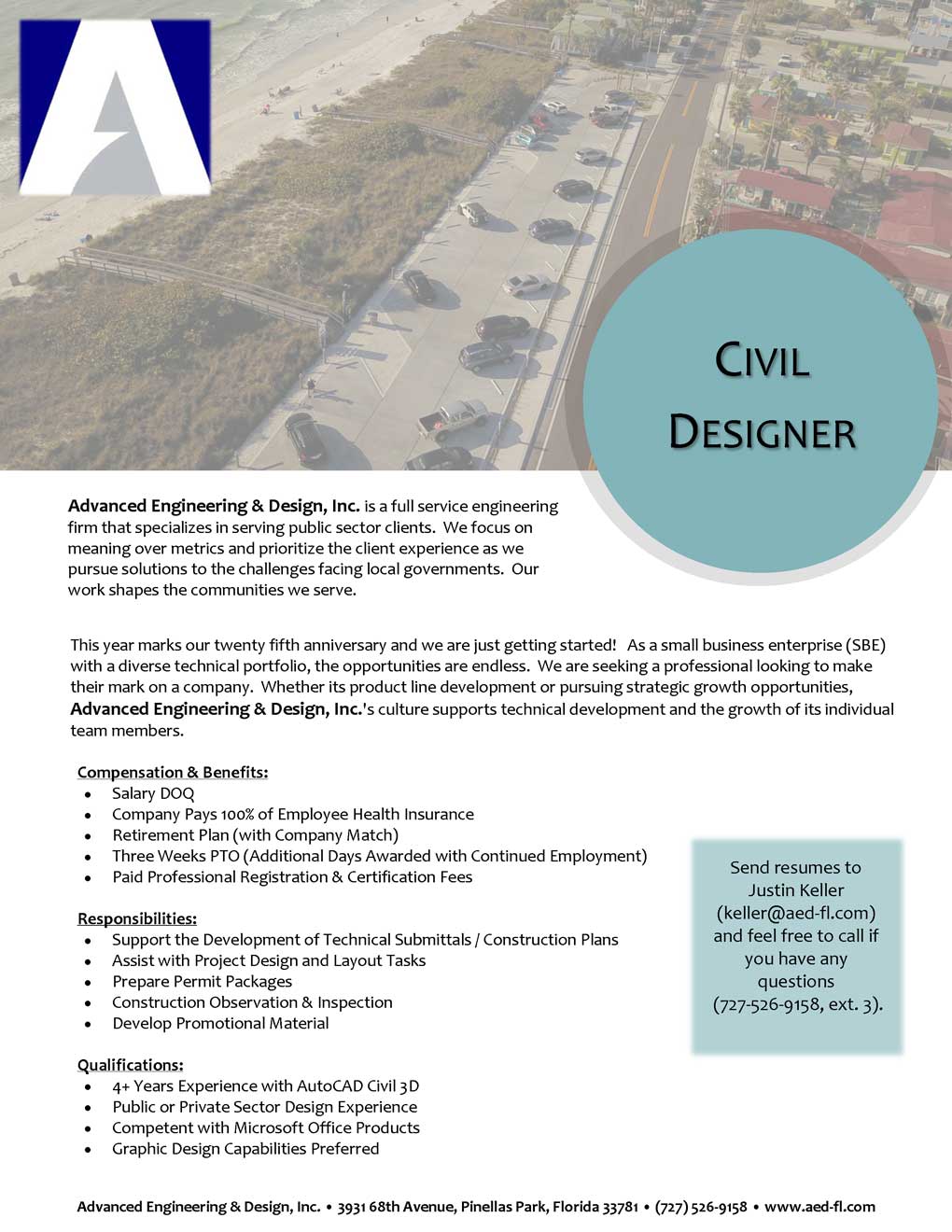 Career opening flyer: CAD